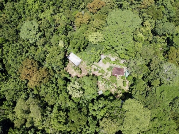 Charming 3-bedroom bungalow with mountain backdrop near Puerto Jiménez. 